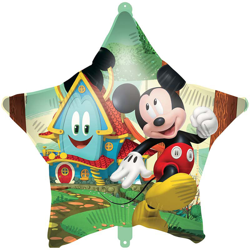 18"/Ø45cm Stern Folienballon "Mickey Rock The House"