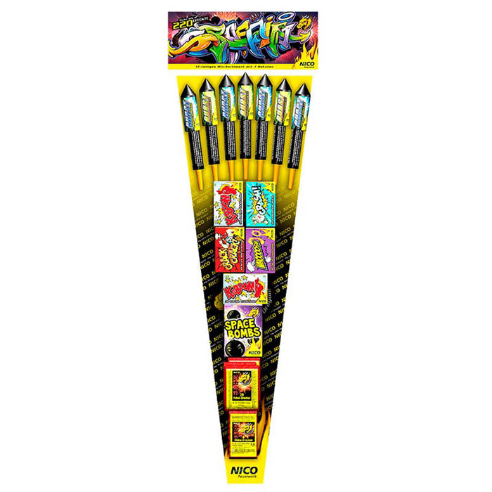 Raketen Set Grafitti 17-tlg NEM 95