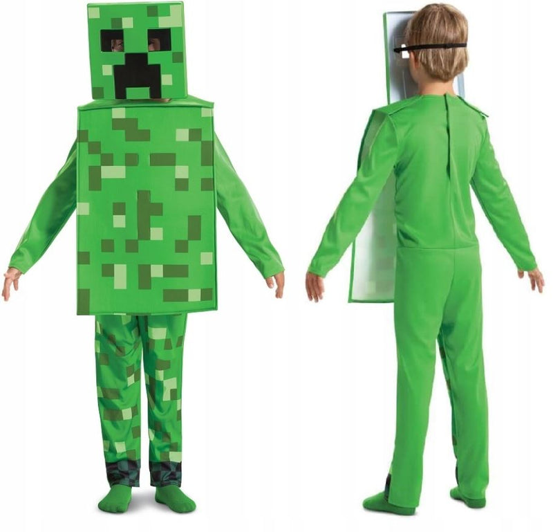 Kostüm Kid Minecraft Creeper Gr. S (4-6J)