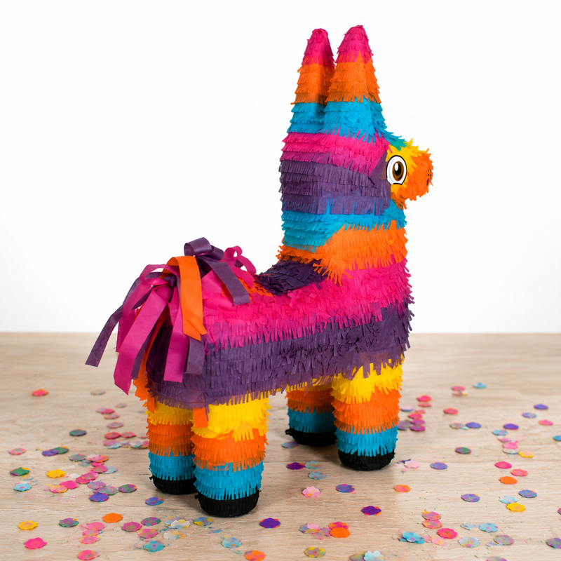 Pinata "Bunter Esel" | 40x14x57cm