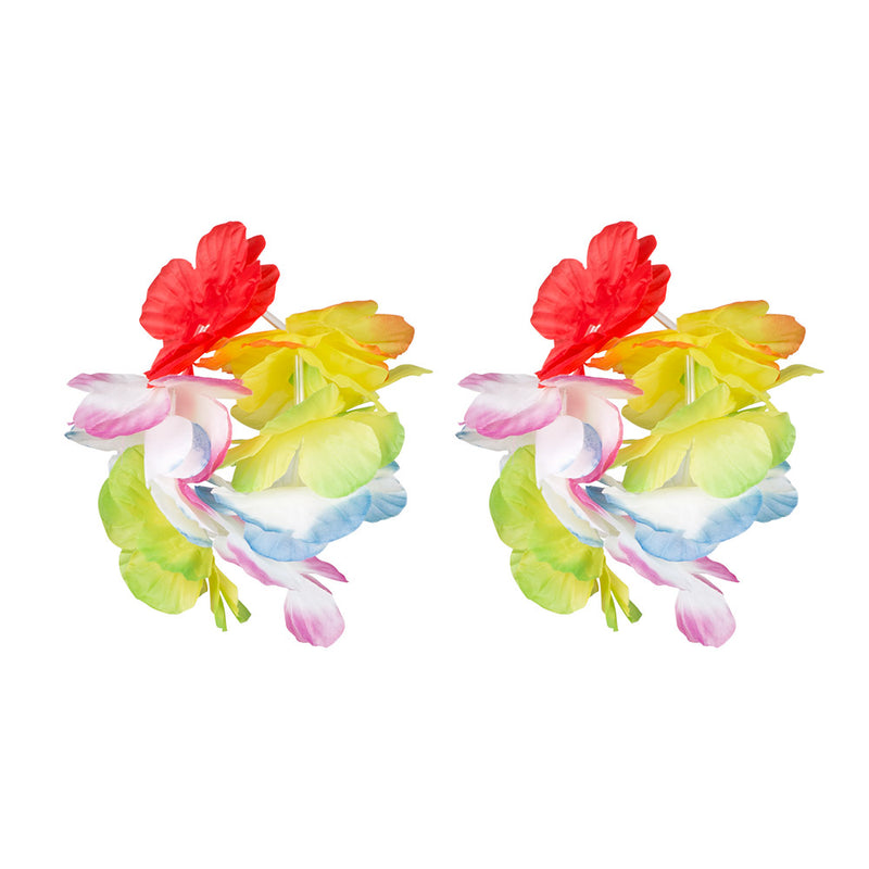 Hawaii Party Kostüm Set "Tropical" 4-teilig | Mehrfarbig