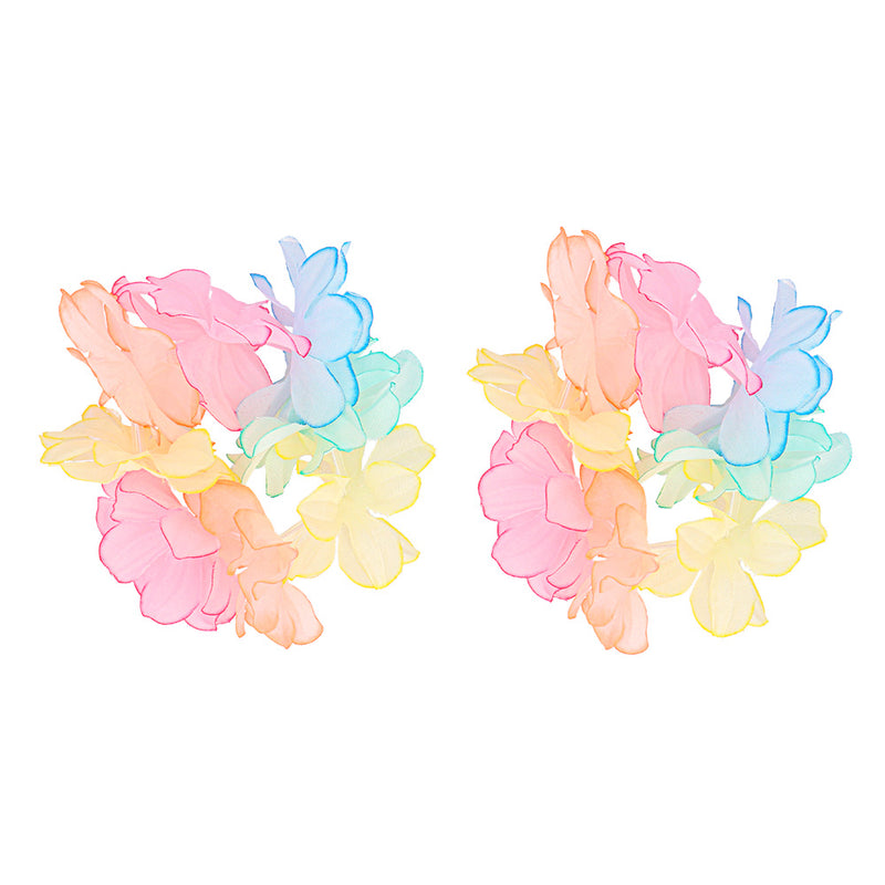 Hawaii Party Kostüm Set "Pastell" 4-teilig | Mehrfarbig