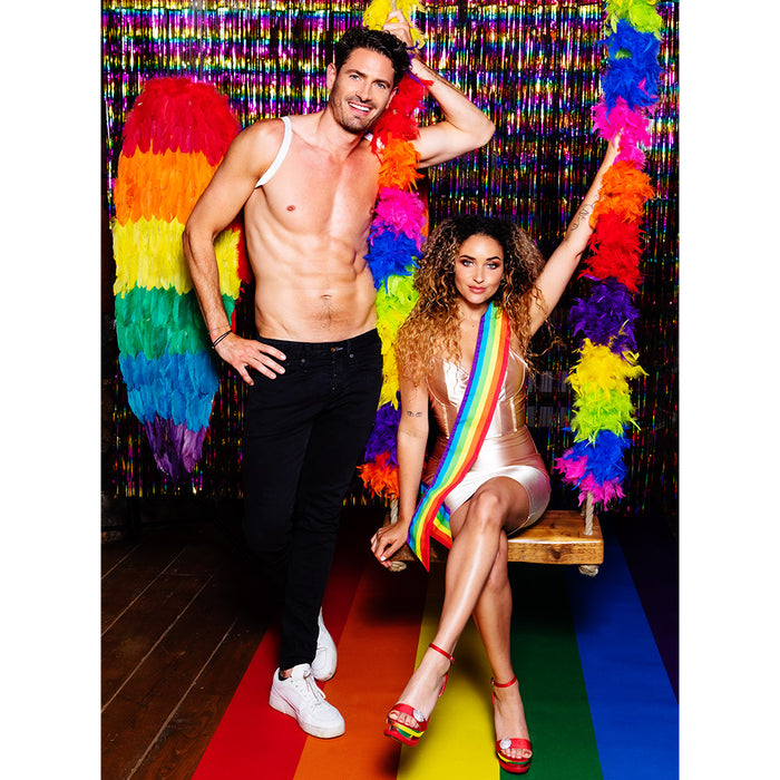 Federboa Multicolor 180 cm - 50g | Regenbogen