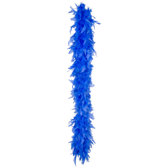 Federboa Unifarben 180 cm - 50g | Blau