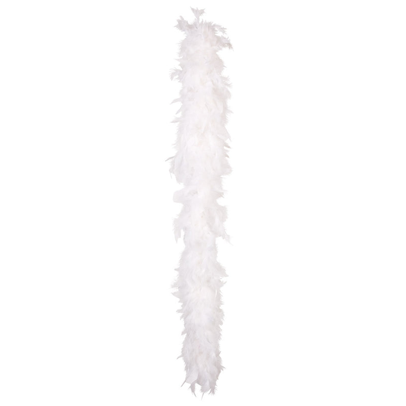 Federboa Unifarben 180 cm - 50g | Weiß