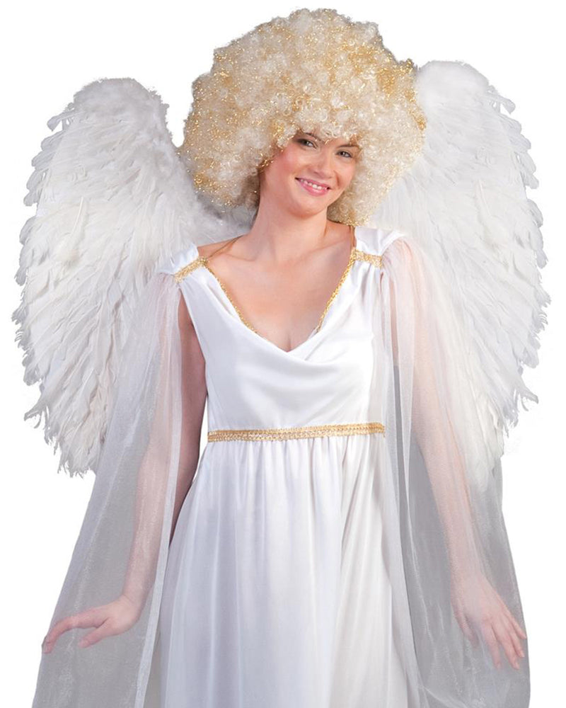 Engelsflügel 65 x 65 cm | Federn Weiß