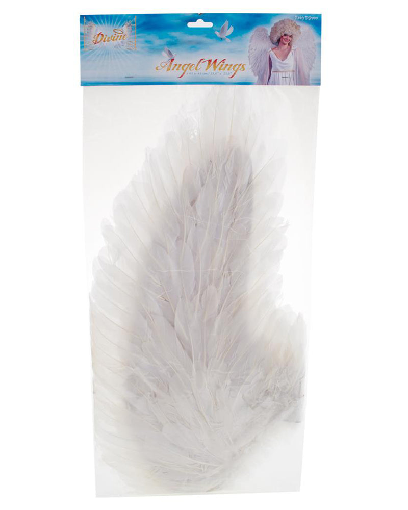 Engelsflügel 65 x 65 cm | Federn Weiß
