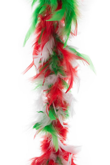 Federboa "Italien" 200 cm 45g 53583 | Grün Weiß Rot - Fan Artikel