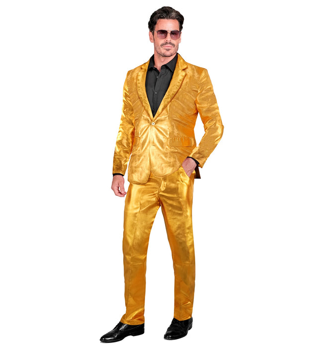 Designer Anzug "Mr. Gold" 2-tlg. | Gold - Herren Kostüm