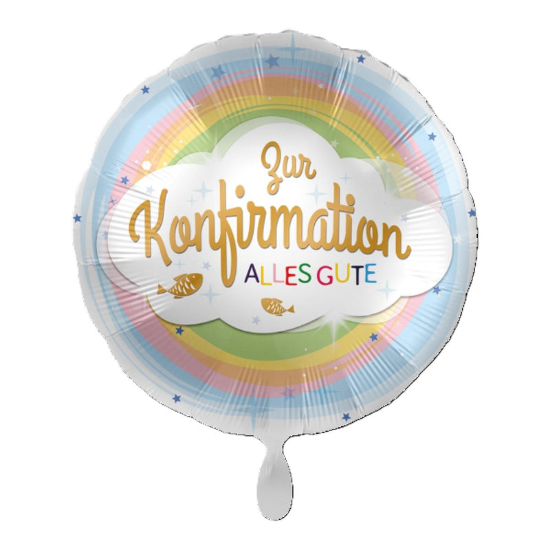 18"/Ø43cm Folienballon  "Zur Konfirmation Alles Gute"