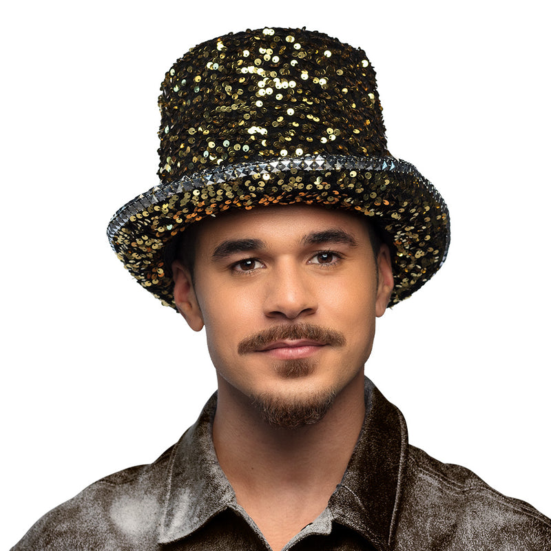 Pailletten Zylinder "Desert" | Hut Gold