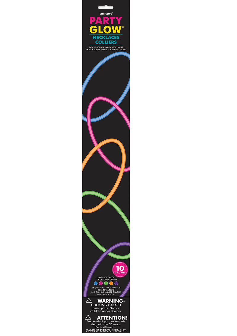 Knicklicht Leucht Halskette 10St.