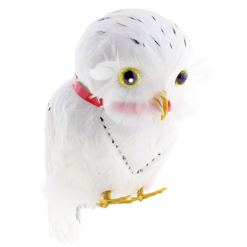 Schnee Eule Hedwig Deko-Vogel | 26 cm