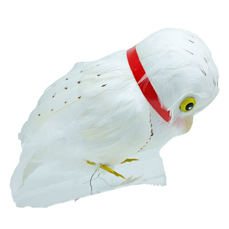 Schnee Eule Hedwig Deko-Vogel | 26 cm