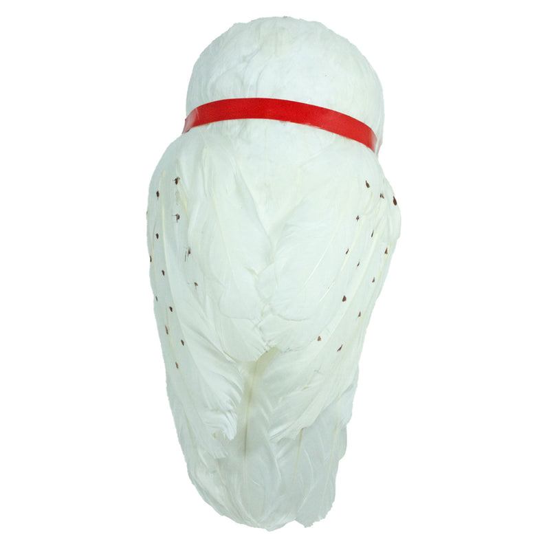 Schnee Eule Hedwig Deko-Vogel | 26 cm