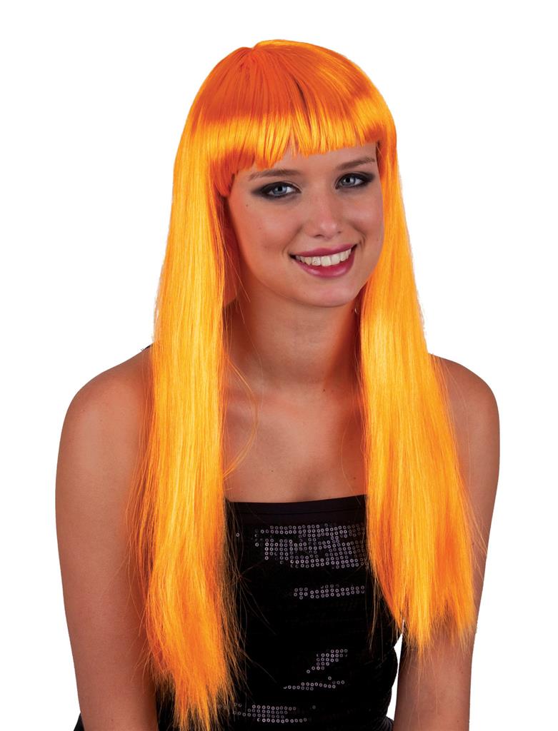 Damen Langhaar Perücke "Alexis" mit Pony - 57652 | Orange