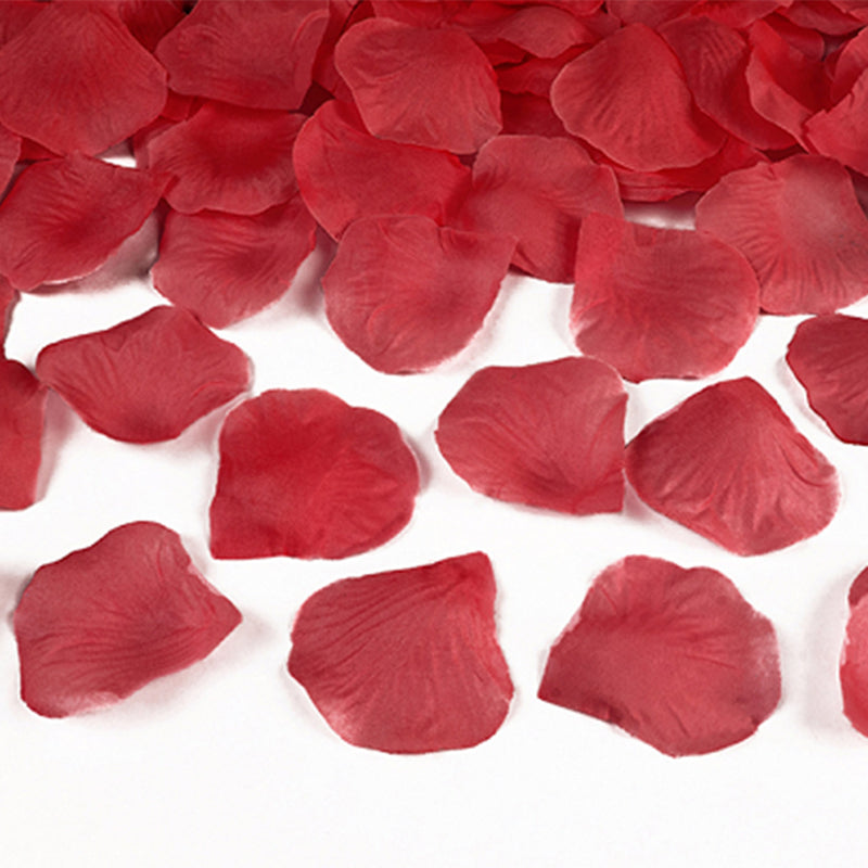 100 Rosenblätter aus Stoff - Ø 5cm | Rot