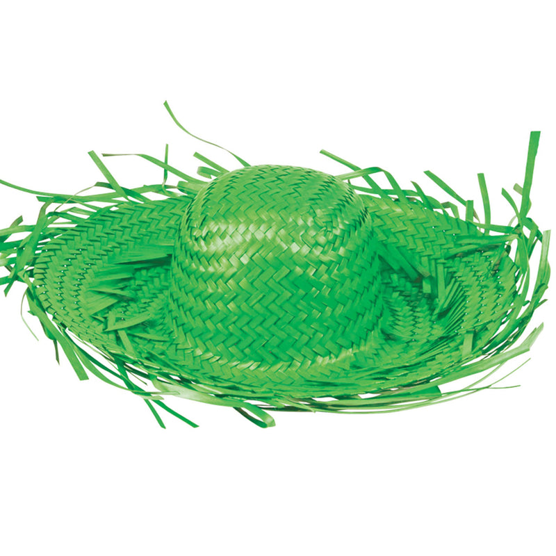 Hawaii Südsee Stroh Hut "Paradise" - Grün