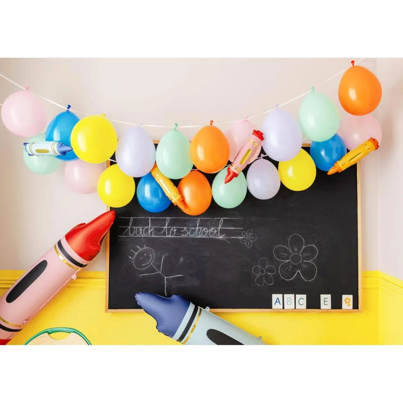 Folienballon "Buntstifte" | 3er Set - 7x30cm
