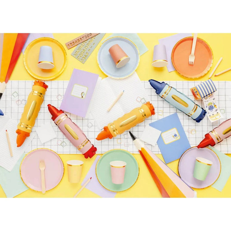 Folienballon "Buntstifte" | 3er Set - 7x30cm
