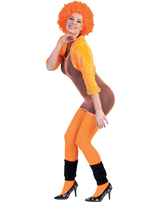 Neon Netzkleid - Fluo Orange