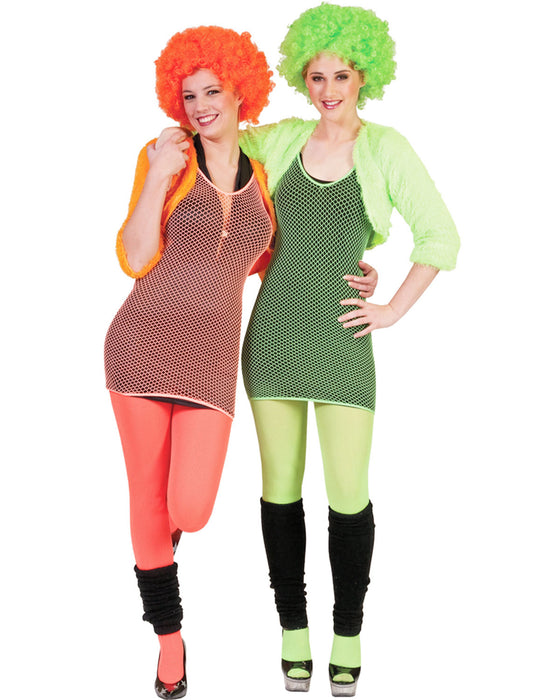 Neon Netzkleid - Fluo Orange