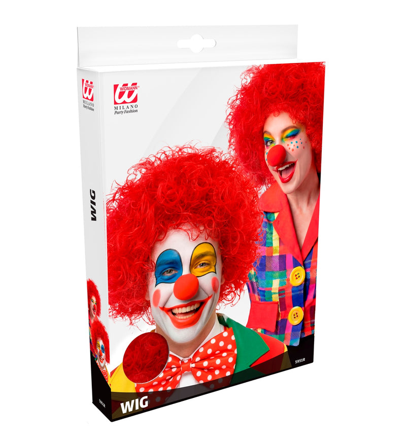 Perücke Clown für Erwachsene  | Rot