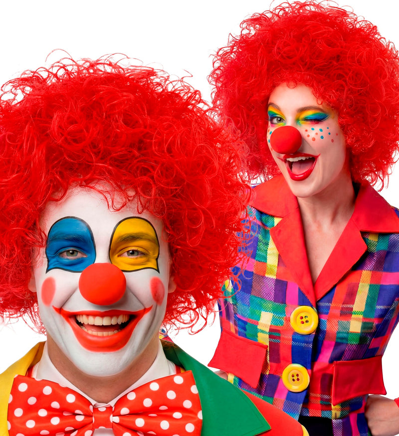 Perücke Clown für Erwachsene  | Rot