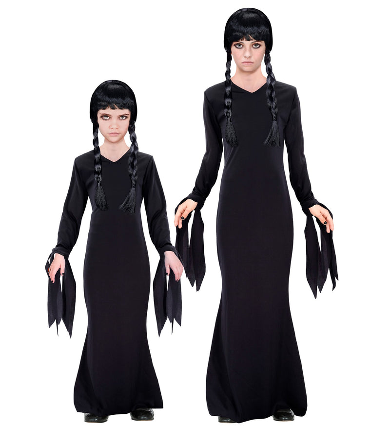 Dark Girl Kinderkostüm - Abendkleid Halloween Verkleidung | Schwarz