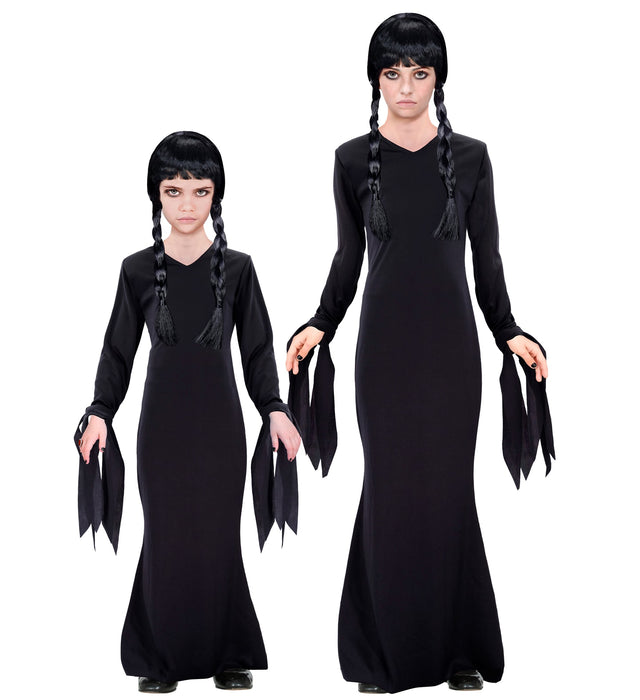 Dark Girl Kinderkostüm - Abendkleid Halloween Verkleidung | Schwarz