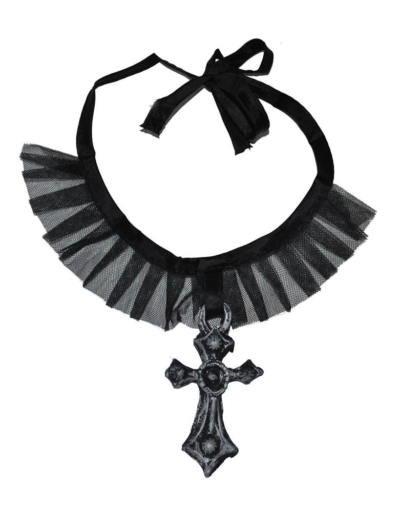 Halsband mit Kreuz