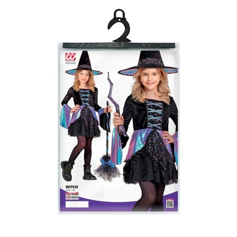 Kostüm Hexe für Mädchen | Kleid und Hut