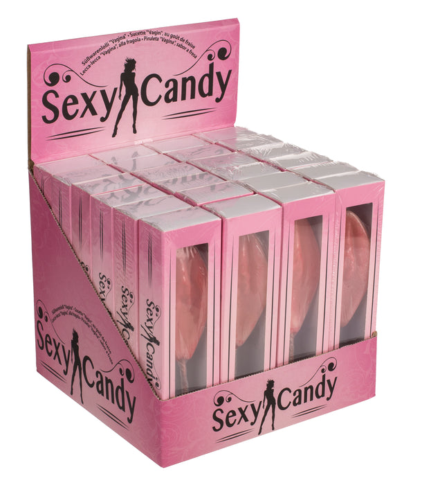 Süßwarenlolli Vagina mit Erdbeergeschmack 45g