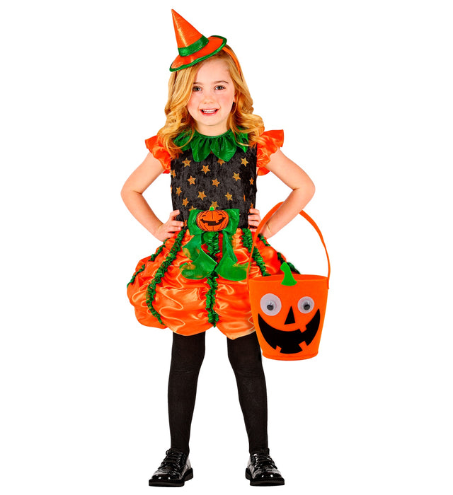 Halloween Korb "Lachender Kürbis" | Betteltasche - Süßes oder Saures