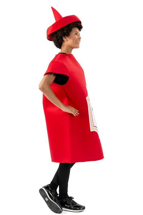 "Ketchupflasche" Kostüm für Erwachsene 614007 | Rot - Einheitsgröße