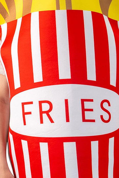 "Pommes" Kostüm für Erwachsene 614032 | Mehrfarbig - Einheitsgröße