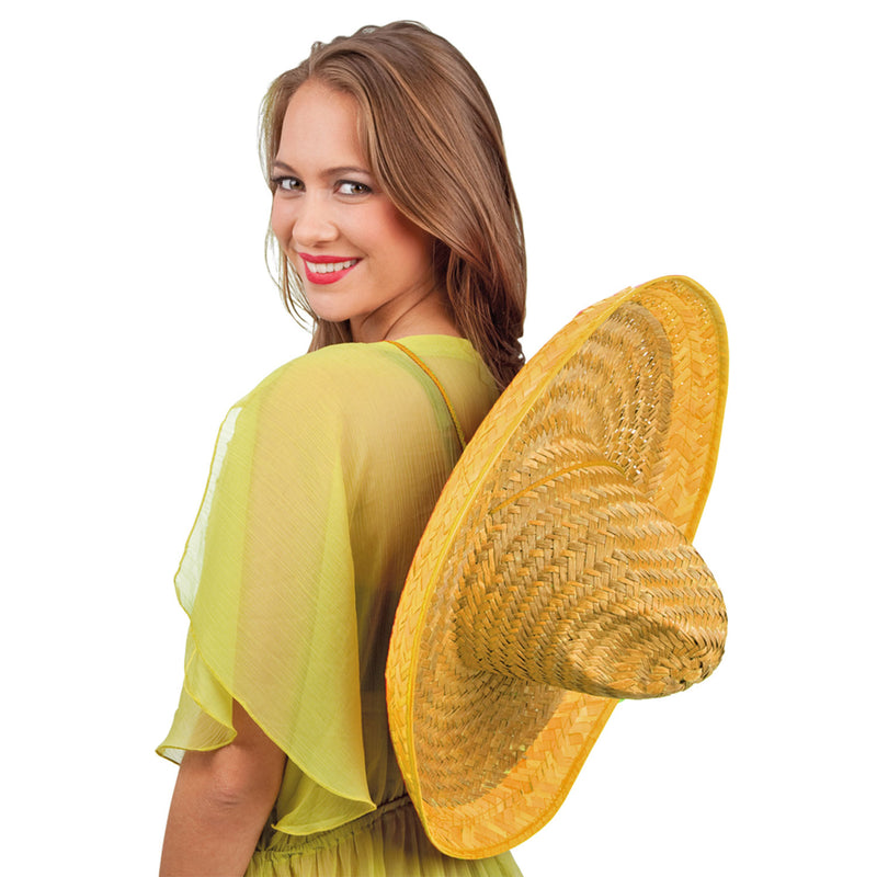 Sombrero "Santiago" Ø 50 cm | Strohhut zum Mexiko Kostüm
