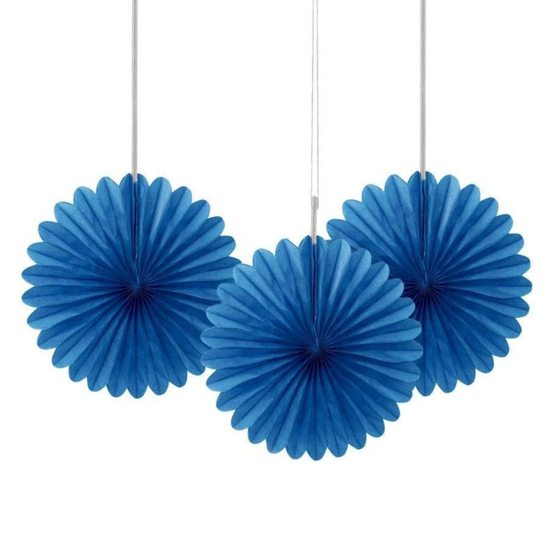 Dekofächer Uni 15cm/3 Stück | Royalblau