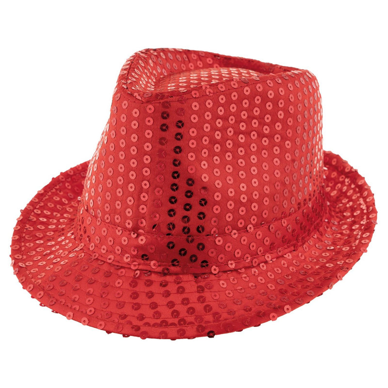 Popstar Hut mit Pailletten – Glitzer Partyhut in vielen Farben für Karneval, Fasching, Mottoparty, Bühne & Kostüm