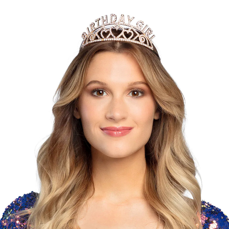 Krone "Birthday Girl" | Tiara Roségold