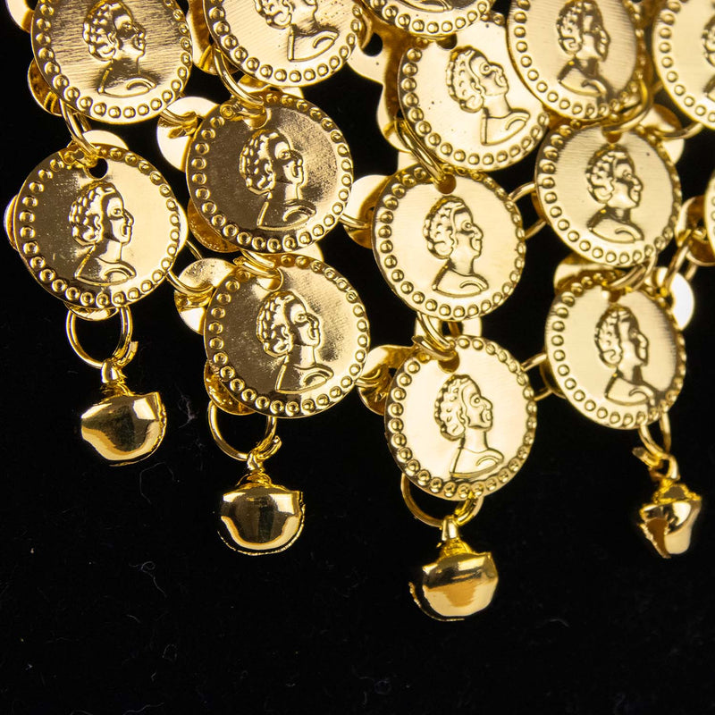 Halskette und Ohrringe mit Münzen 465306 | Gold