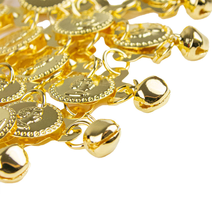 Halskette und Ohrringe mit Münzen 465306 | Gold