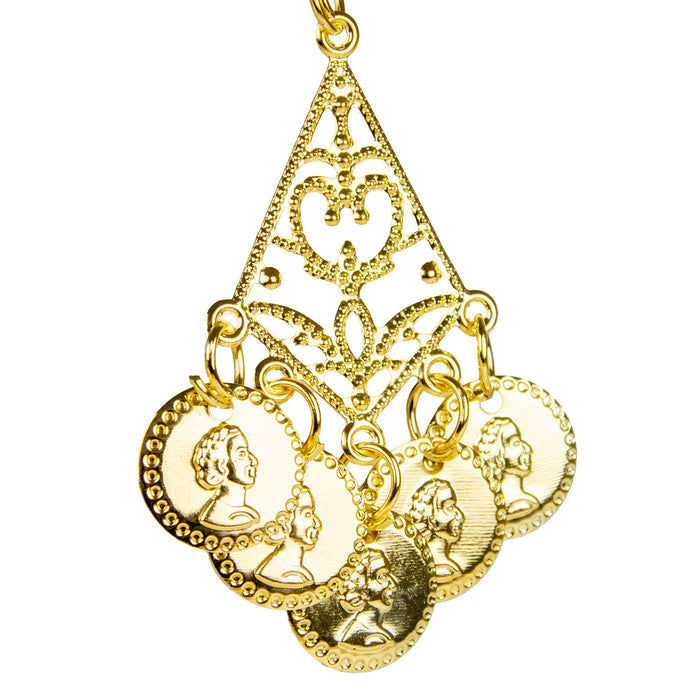 Halskette und Ohrringe mit Münzen 465306 | Gold