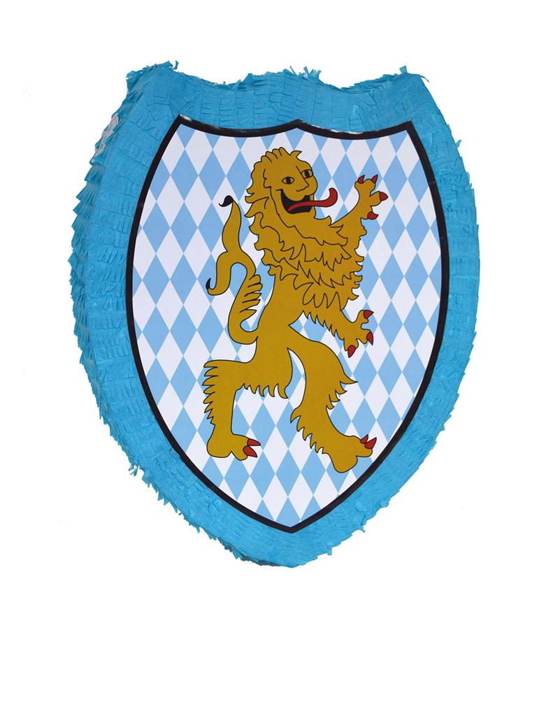 Pinata "Bierfest Bayern Wappen Löwe" | 50x40x10cm