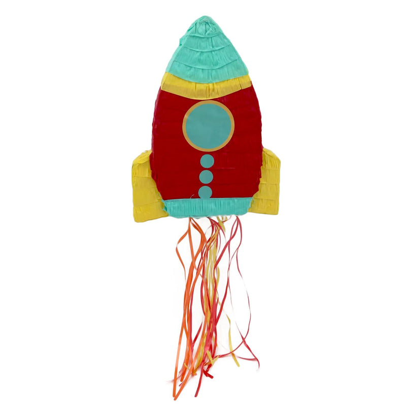 Pinata "Raketenschiff" Bunt | 32x7,5x43cm