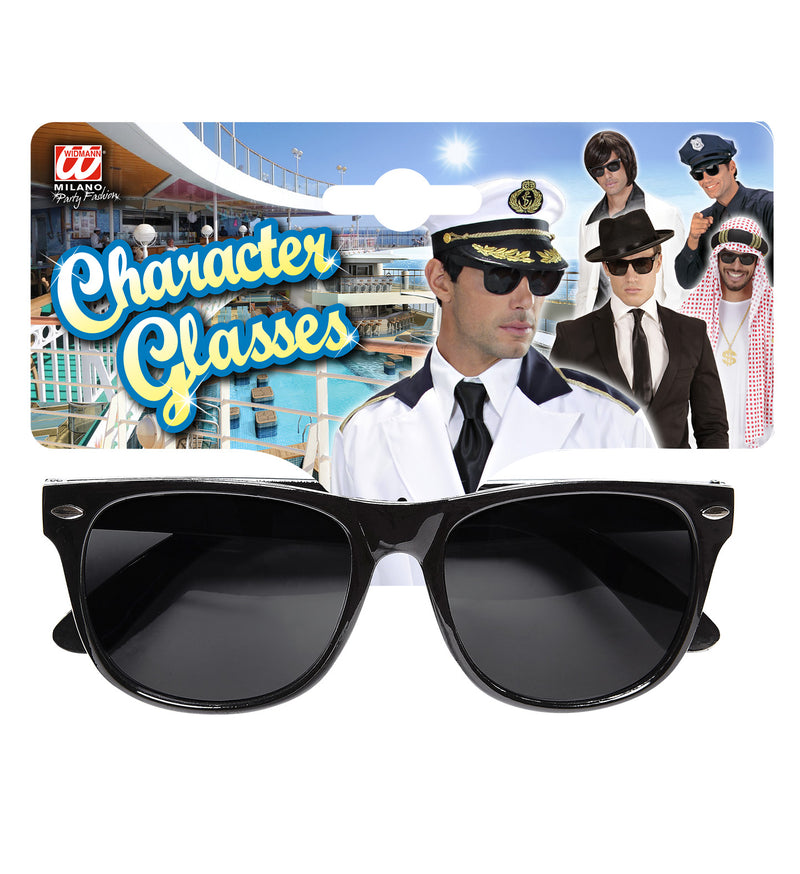 Partybrille mit dunklen Gläsern | Schwarz