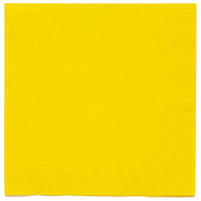 20 Servietten Unifarben 33 x 33 cm | Buttercup