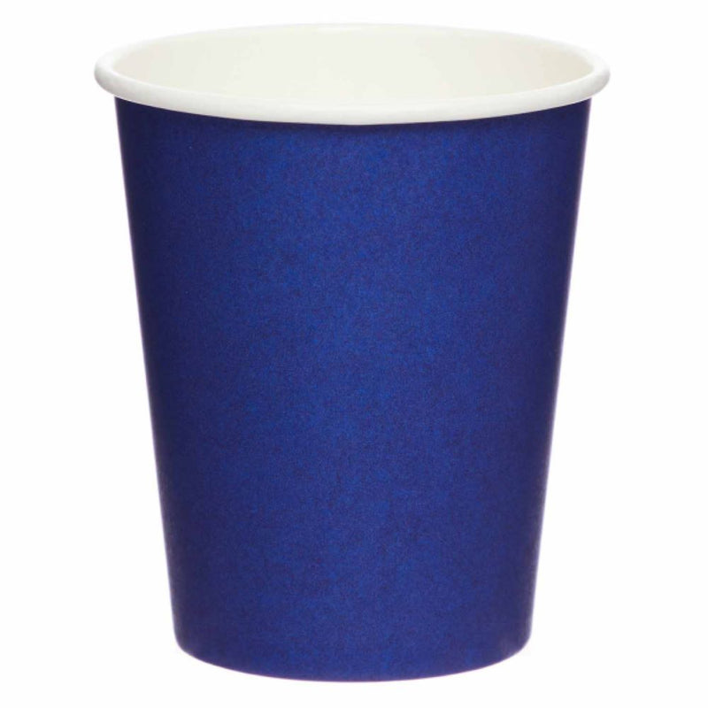 8 Pappbecher Unifarben - 237 ml | Blueberry