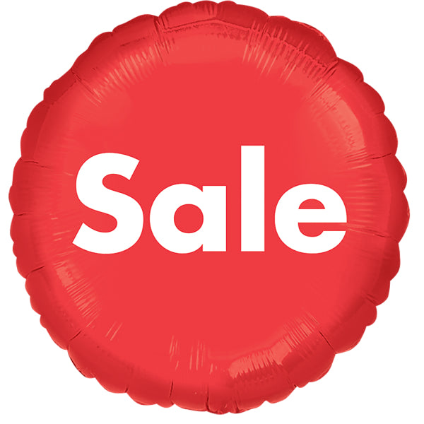 18"/Ø45cm Folienballon "SALE" | Rot