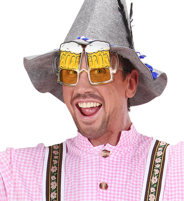 Bierfest Partybrille - Bierbrille | Gelb